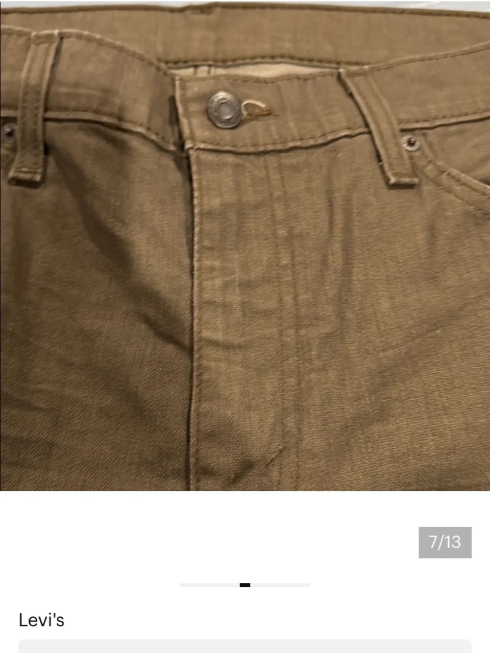 Levi's Men's Olive Cargo Work Pants